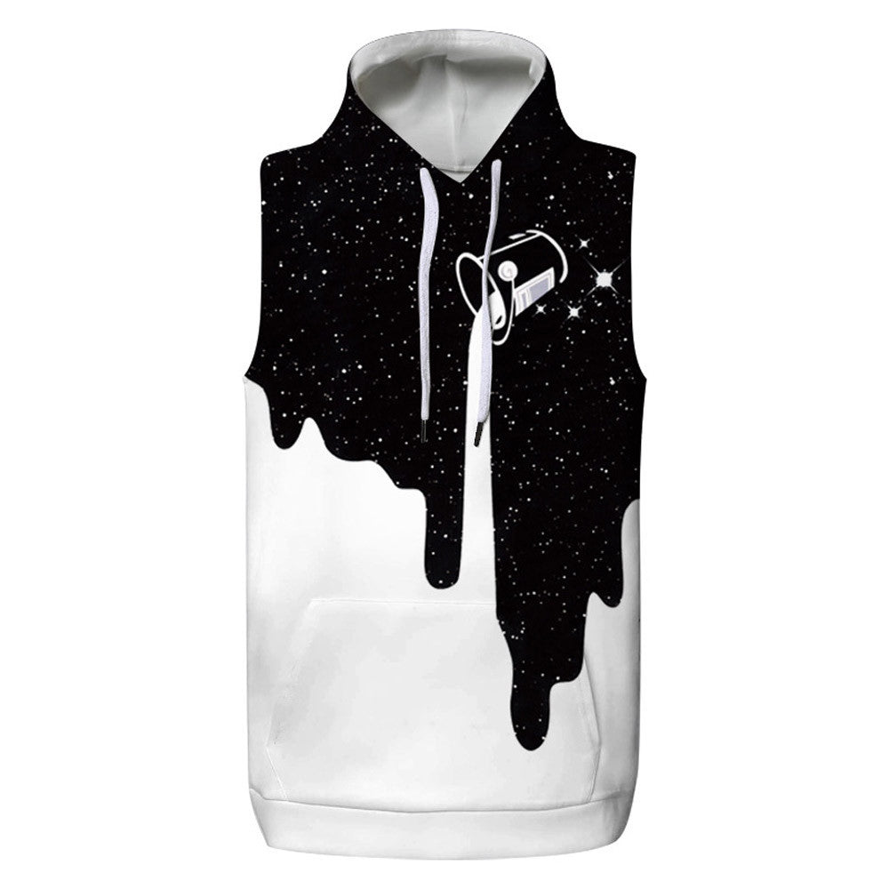 Women/Men Unisex Sleeveless 3D Print Hoodies