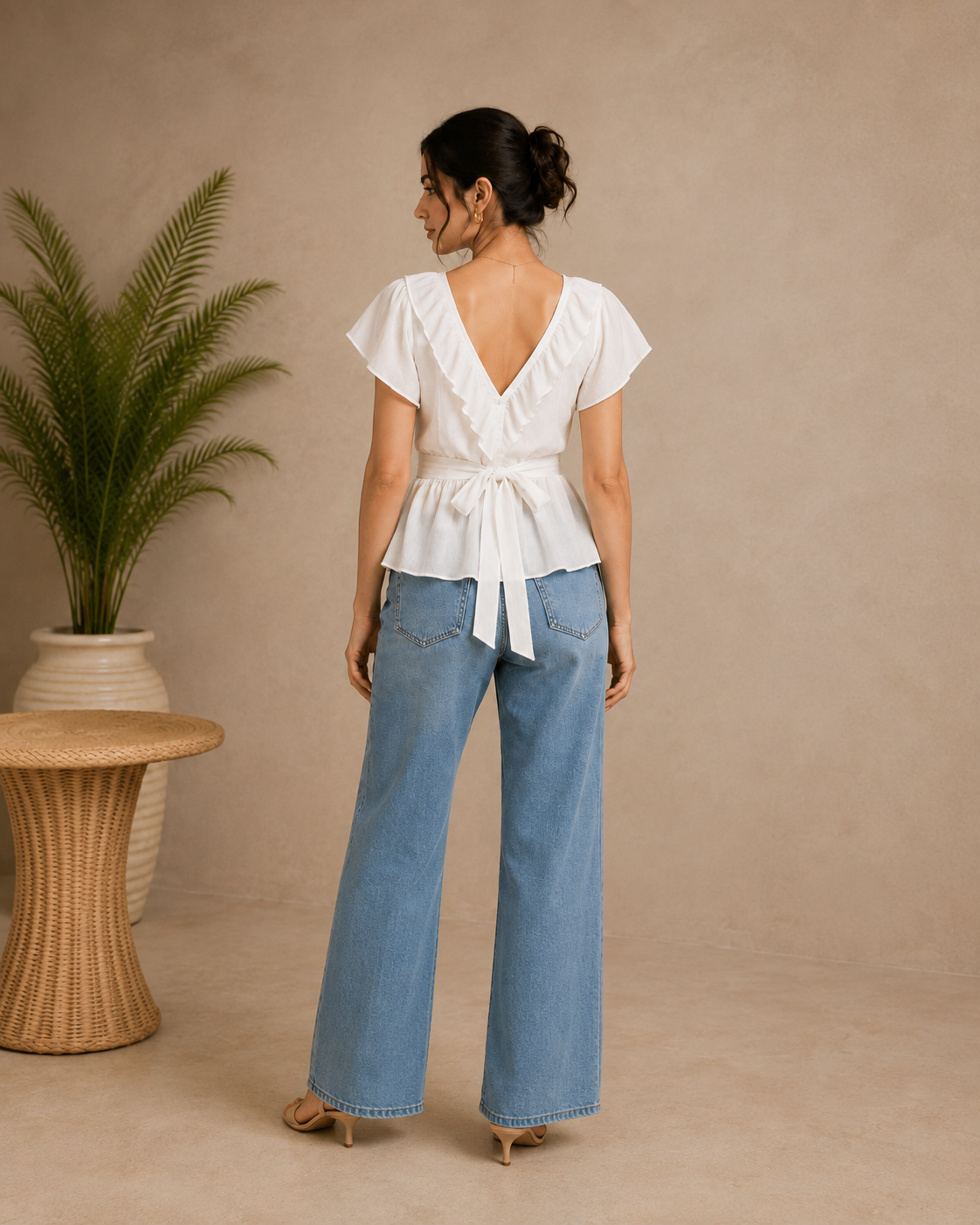 Isla Ruffle Wrap Top