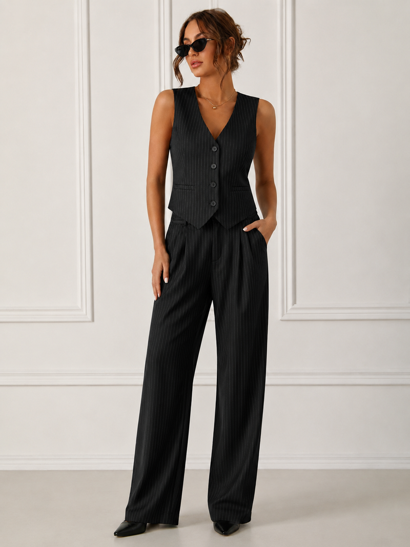 Kim Pinstripe Waistcoat
