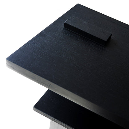 Ethnicraft abstract TV console in black - Originals Furniture SIngapore