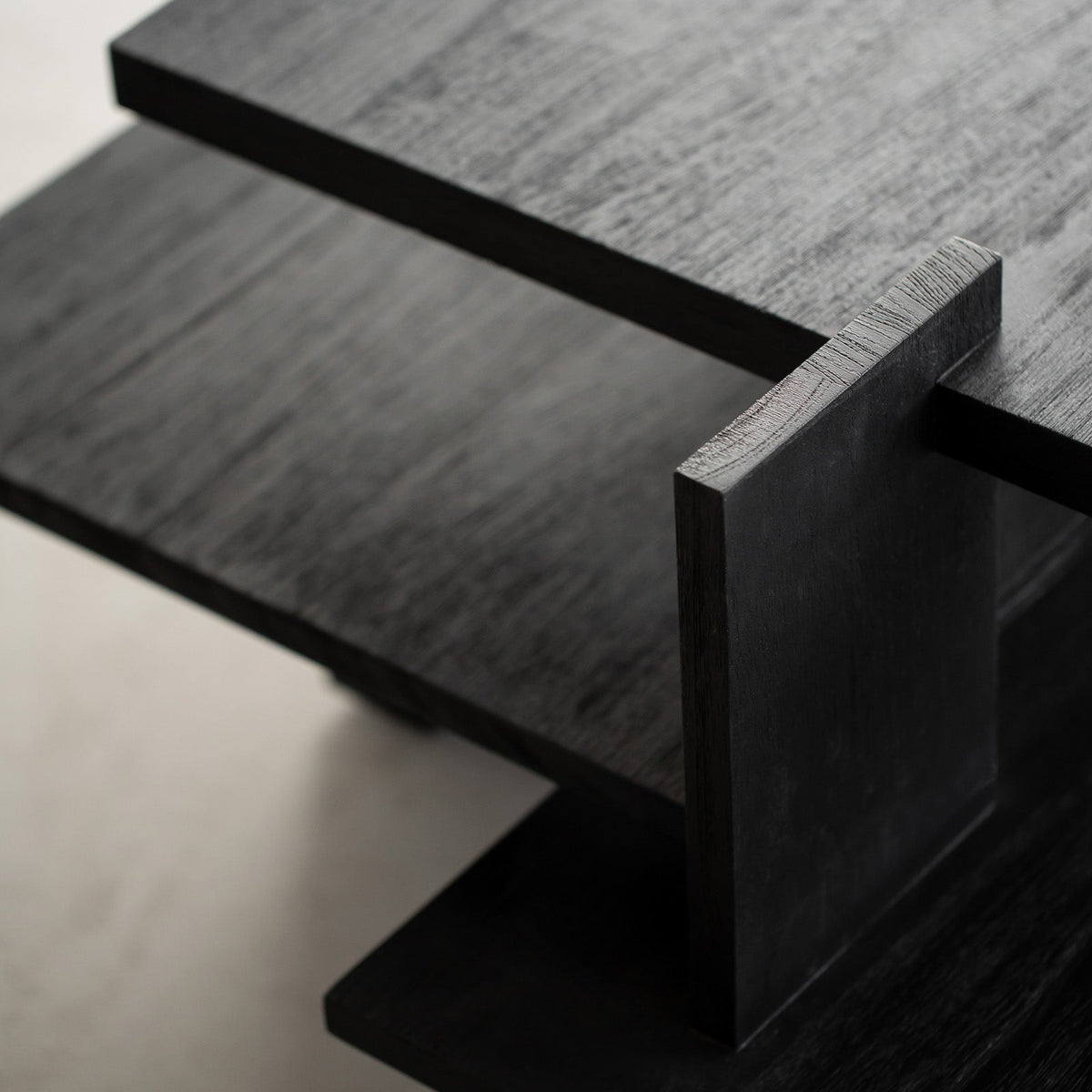 Abstract Coffee Table | Teak - Black