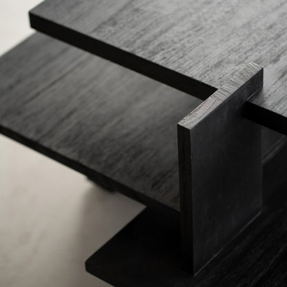 Abstract Coffee Table | Teak - Black