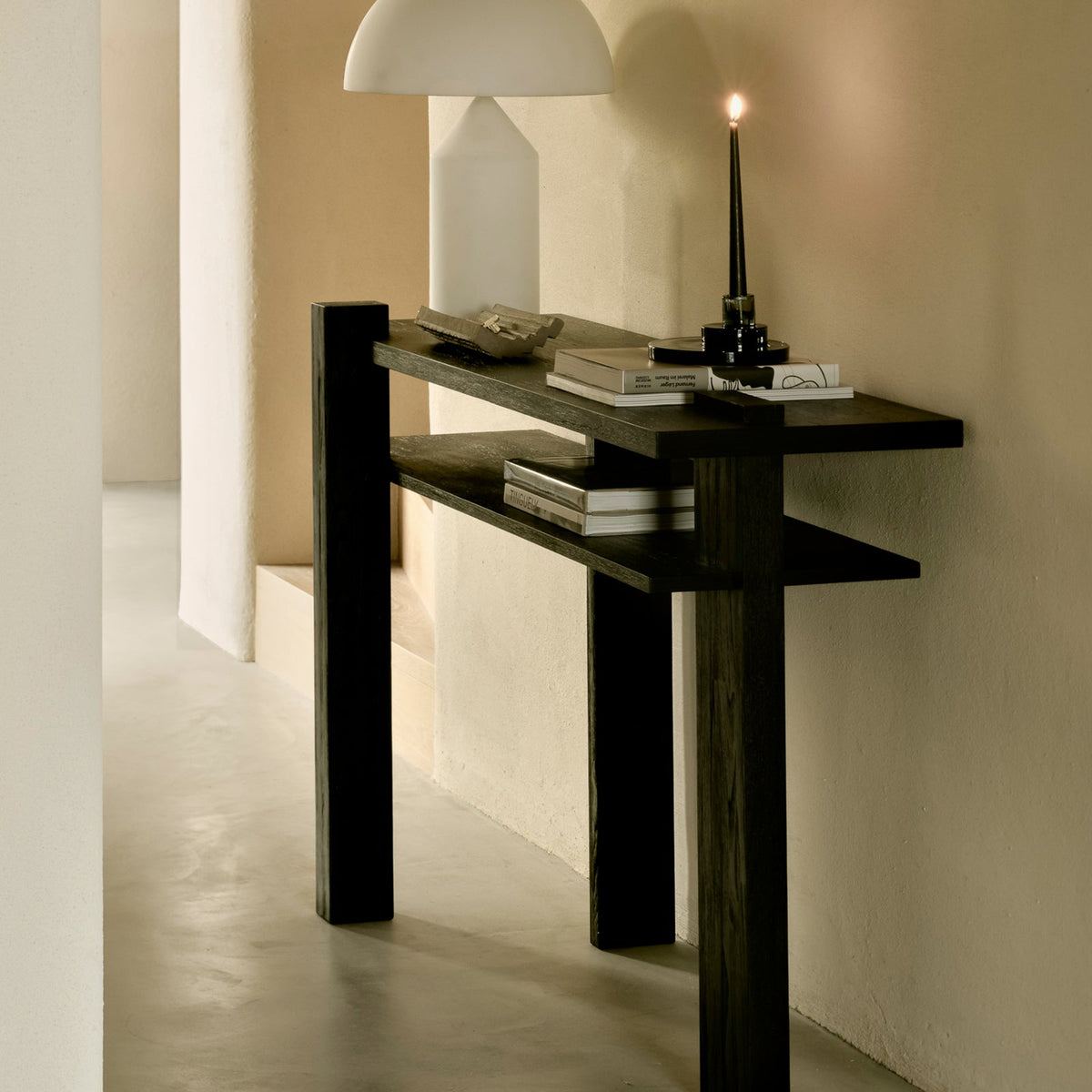 Ethnicraft abstract TV console in black | Originals Furniture SIngapore