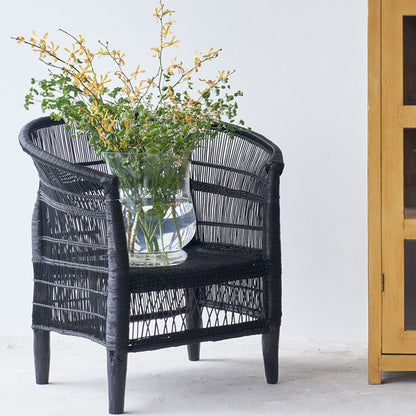 African Malawi Armchair in Black Tribal Furniture from Originals Furniture Singapore