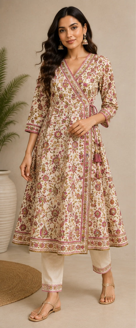 Diya Angrakha Kurta