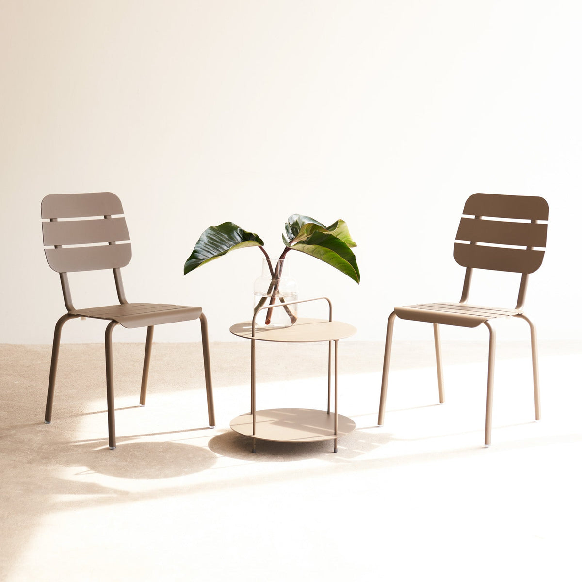 Alicante Outdoor Metal Dining Chair in Moka Brown from Originals Furniture Singapore