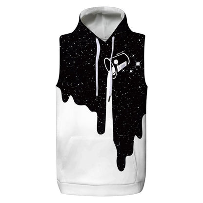 Women/Men Unisex Sleeveless 3D Print Hoodies