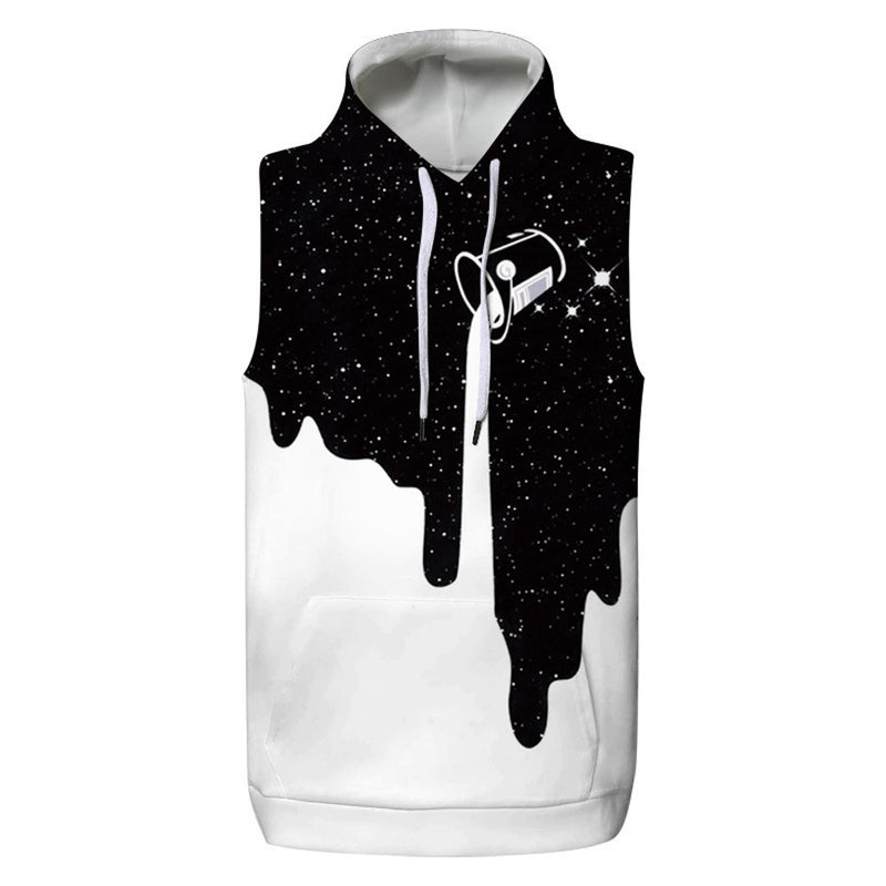 Women/Men Unisex Sleeveless 3D Print Hoodies