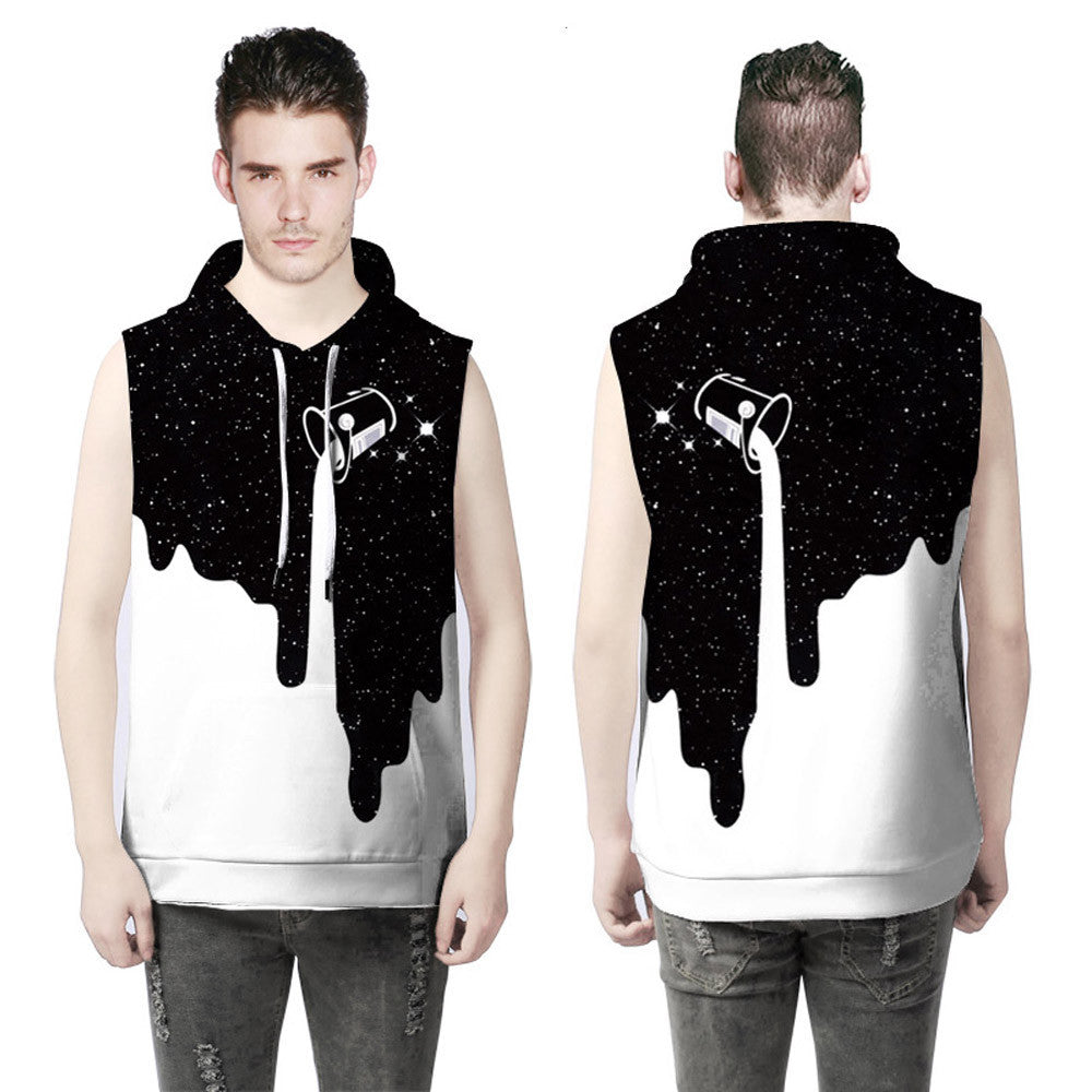 Women/Men Unisex Sleeveless 3D Print Hoodies