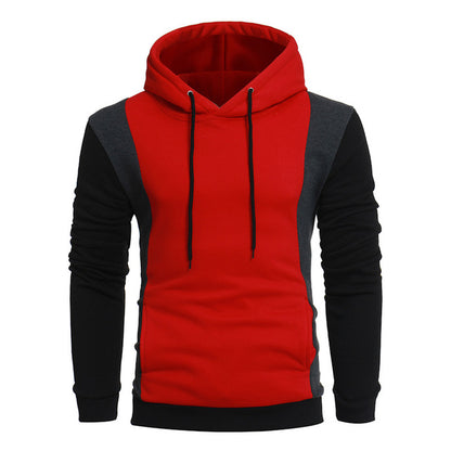 Men Red Black Hoodies & Sweatshirts With Hat