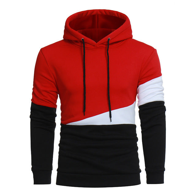 Men Red Black Hoodies & Sweatshirts With Hat